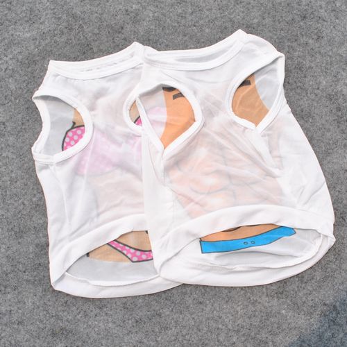 Chest Muscles Polyester Summer Cool Vest - Pet Clothing