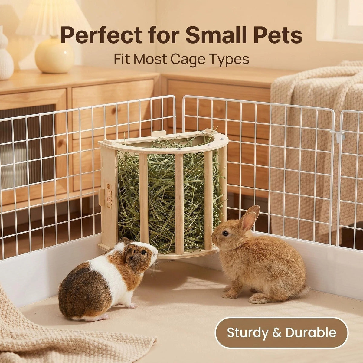 Pet Supplies Wooden Rabbit Feeder