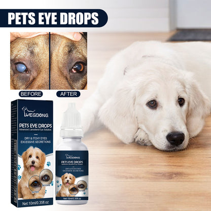 Yegbong Pet Eye Drops For Cats And Dogs To Remove Tear Stains, Relieve Eye Itching, And Gently Clean The Eyes