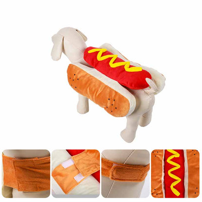 Funny Halloween Costumes for Dogs Puppy Pet Clothing Hot Dog Design Dog Clothes Pet Apparel Dressing Up Cat Party...