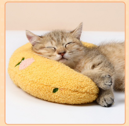 Cat Pillow Soft Cat Kneading Cat Pillows For Indoor Cats Cat Neck Pillow For Comfortable Sleep Cat Calming Pillow Products Plush Cat Toy Washable