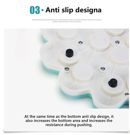 Dog Puzzle Slow Bowl Flower Shape Improve Pet IQ Interactive Feeder Non-Slip Anti-choking Dogs Training Games Dog Accessories
