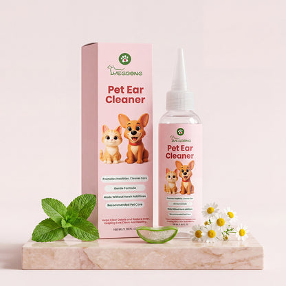 Yegbong Pet Ear Canal Cleaner Gentle Formula Cleans Ear Canal Dirt And Cares For Ears, Leaving Them Fresh And Comfortable
