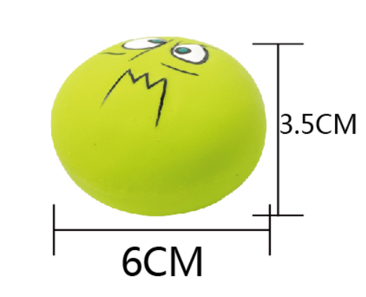 Round Cake Latex Dog Voice Toy Cartoon