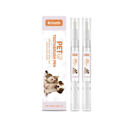 Kriath Pet Teeth Cleaning Pen Gentle Formula Daily Care Cleans Pet Teeth For A Clean And Fresh Appearance