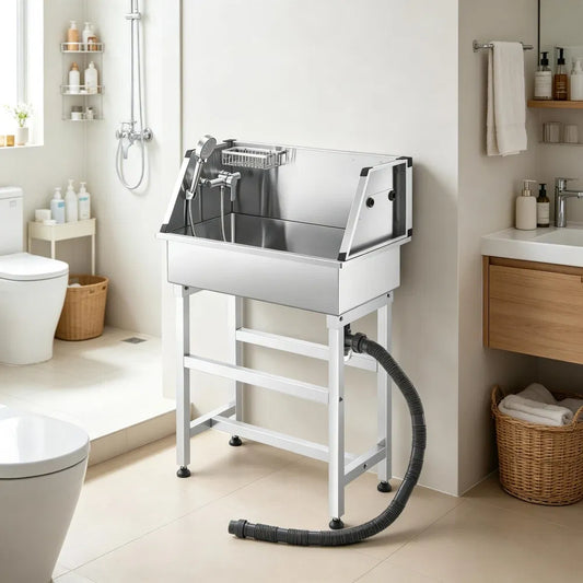 Stainless Steel Dog Washing Station