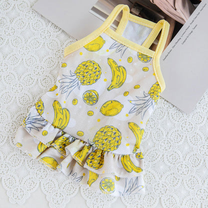 Dog Clothes Summer Fruit Sling Thin