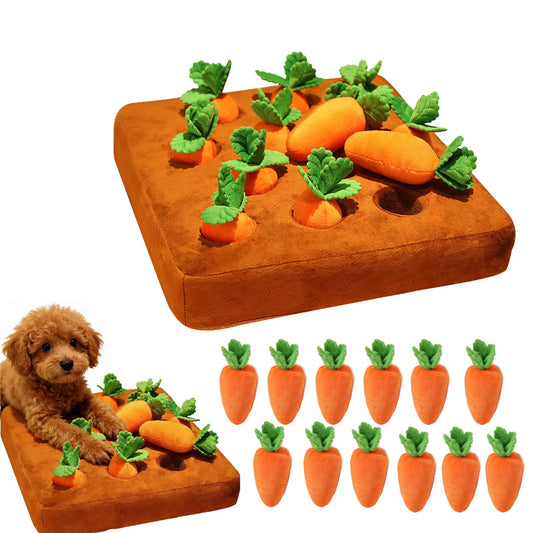 Carrot Dog Toy, Snuffle Mat for Dogs Toy Carrot, Interactive Carrots Dog Plush Puzzle Toys, Carrot Garden Dog, Dog...
