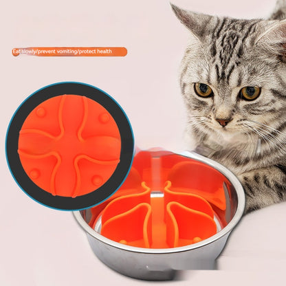 Silicone Pet Dog Snack Pad Round Supplies Slow Food Suction Cup Bathroom Licking Plate