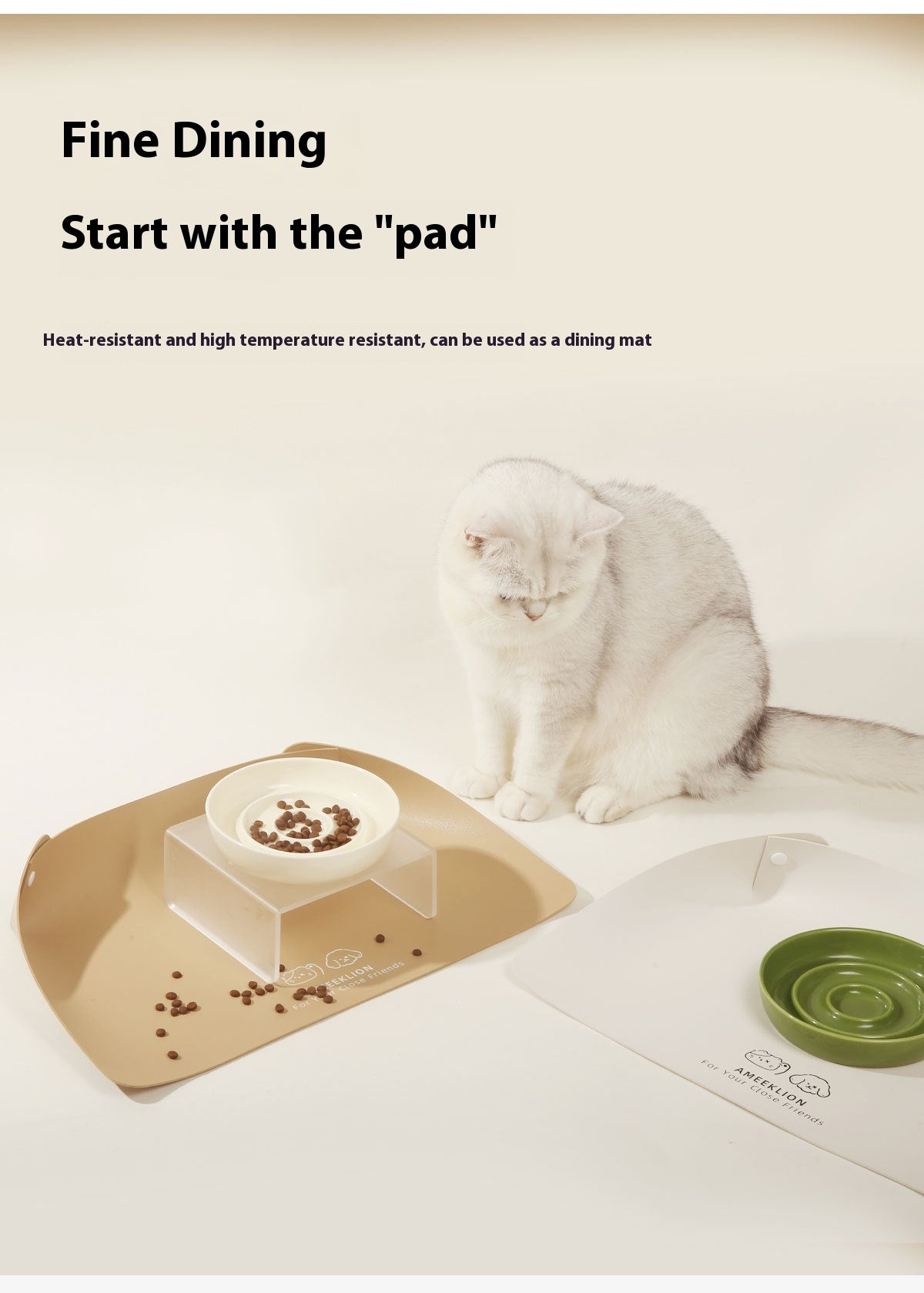 Anti-spill Placemat Pet Cat Waterproof And Oil-proof