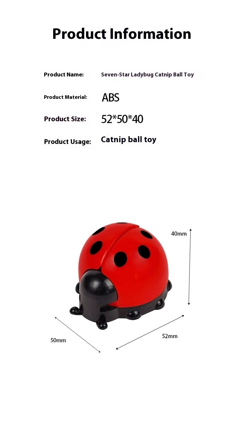 LADYBIRD Licking Music Catnip Ball Toy Decompression Molar