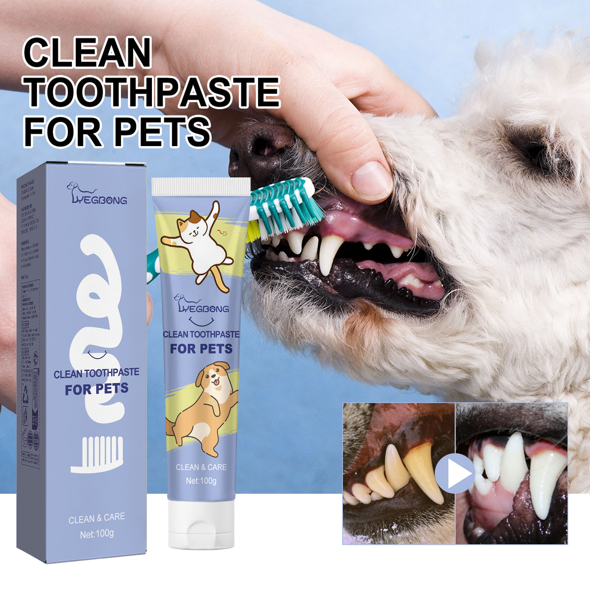 Pet Cleaning Toothpaste 1 0 0ml-box