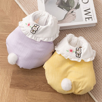 Of Pet Clothes, Small Dog Clothes, Cute Little Rabbit Tails, Cotton-Padded Clothes, Bichon Frise, Teddy Cat and Dog...