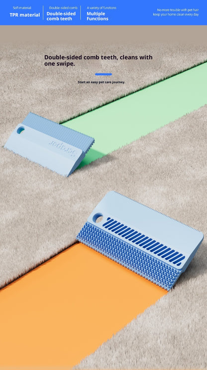 Plastic Pet Double-sided Soft Rubber Hair Shaver