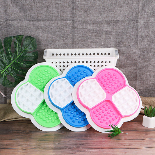 Pet With Suction Cup Slow Food Plate Multi-functional Non-slip