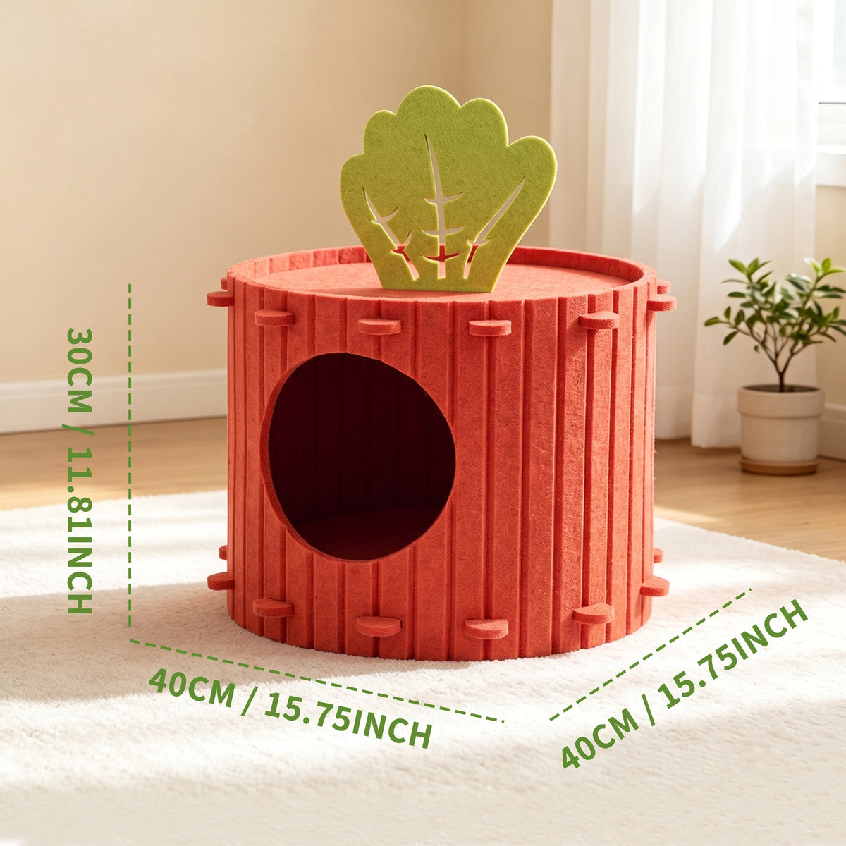 Only Self Pickup---Felt Radish Pet House