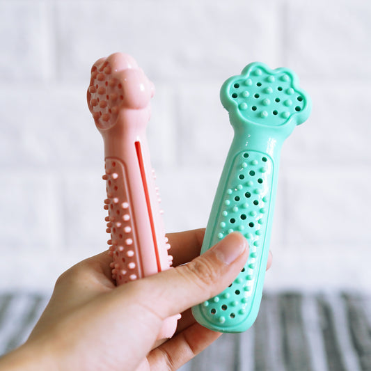 Toy Fish Cat Dog Toothbrush Teeth Cleaning Biting