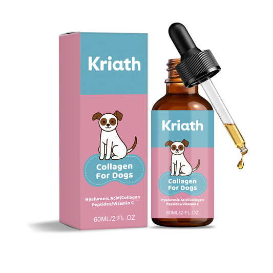 Kriath Collagen Drops For Dogs Daily Gentle Care For Your Dog's Body, Daily Body Maintenance Drops