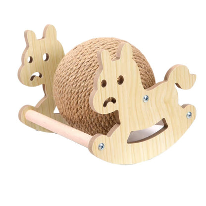 Sisal-Woven Wear-Resistant Vertical Cat Scratching Ball Innovative New Pet Toy