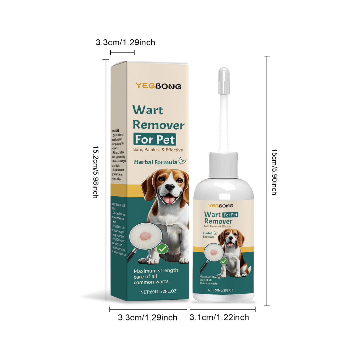 Yegbong Dog Skin Care Drops Herbal Essence Pet Cleanser Gentle Cleansing And Skin Care
