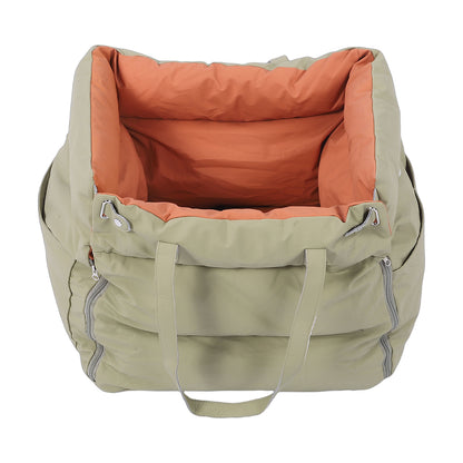 Car Pet Bed Portable Travel Outdoor Detachable Washable Pet Car Seat With Harness For Dogs Cats