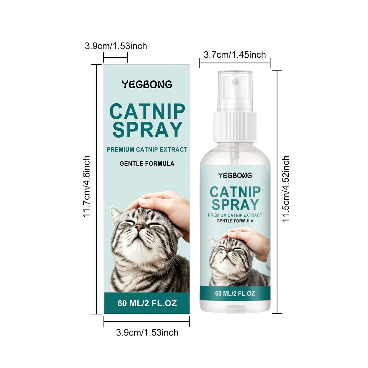 Yegbong Cat Mint Spray Attracts Cats For Interaction, Soothes Their Emotions, And Is Used For Home Leisure, Play, And Training