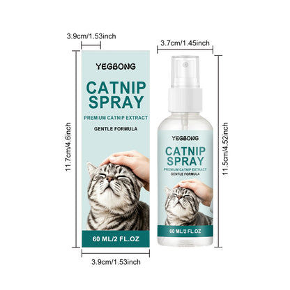 Yegbong Cat Mint Spray Attracts Cats For Interaction, Soothes Their Emotions, And Is Used For Home Leisure, Play, And Training