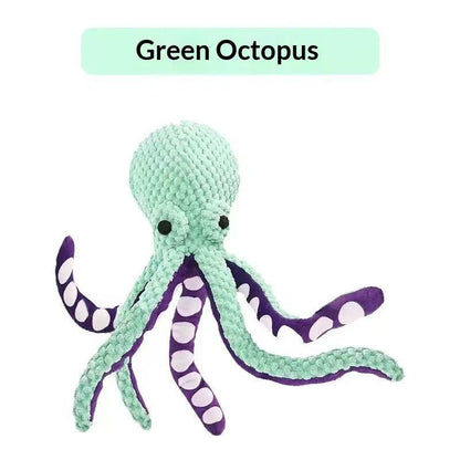 Squeaky Six-Legged Octopus Plush Chew Toy For Cats & Dogs