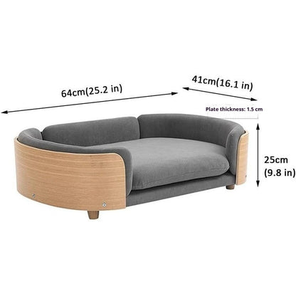 Simple Cat Bed Wooden Sofa-bed Style