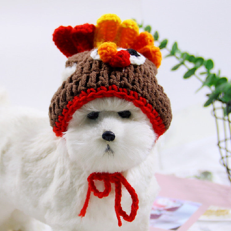 Halloween Cat Dog Knitted Pet Hat