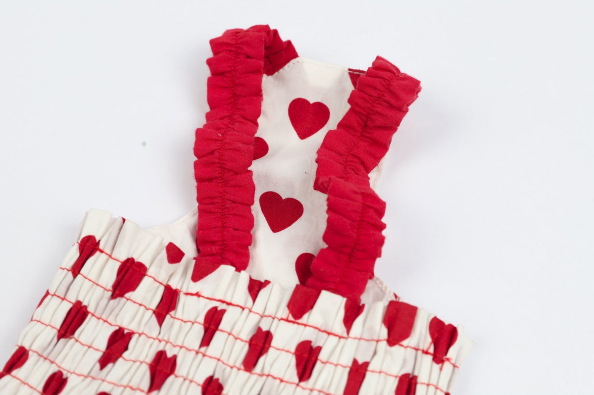 Ins Korean Love Blue And Red Sling Pet Clothes