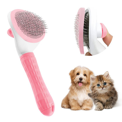 Cat Brush with Release Button Say Goodbye to Loose Fur and Tangles Cat Brushes for Indoor Cats Pet Hair Removal Tool...