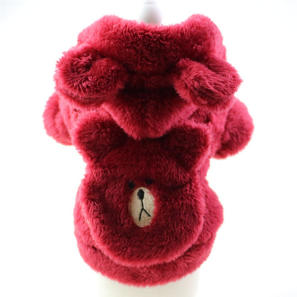 Dog Plush Embroidered Two-legged Plush Sweater