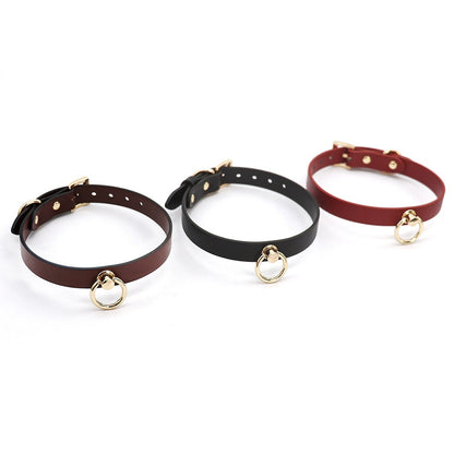 Leather Genuine Cowhide Neck Binding Collar