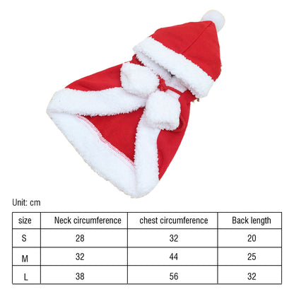 Pet New Year Festive Clothes Dog Cat Christmas Day Cloak