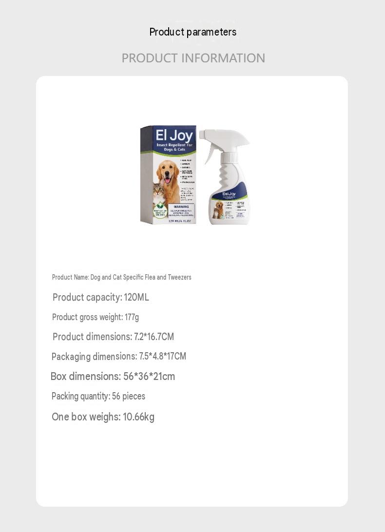 Eeljoy Dog And Cat Repellent Agent, Universal For Cats And Dogs, Daily Repellent And Cleaning Agent To Maintain A Comfortable Pet Skin Surface