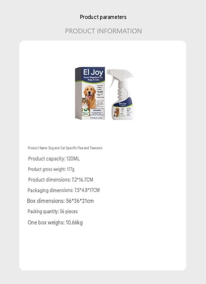 Eeljoy Dog And Cat Repellent Agent, Universal For Cats And Dogs, Daily Repellent And Cleaning Agent To Maintain A Comfortable Pet Skin Surface