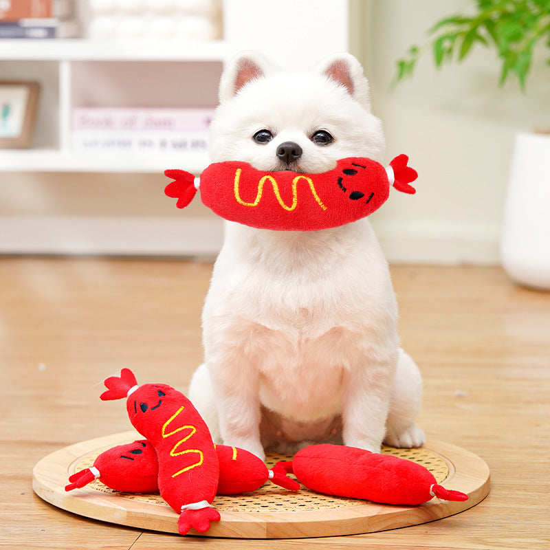 Pet Sounding Plush Toy Bite-resistant Relieving Stuffy Dog Toy