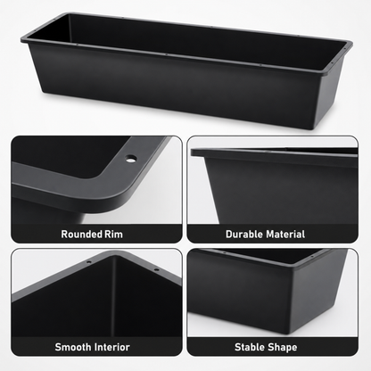 4-piece Dual-purpose Plastic Livestock Feed Trough Suitable For Daily Feeding Of Horses, Goats, Pigs And Other Animals Widely Adaptable To Home Backyards, Pastoral Fences, Livestock Sheds And Other