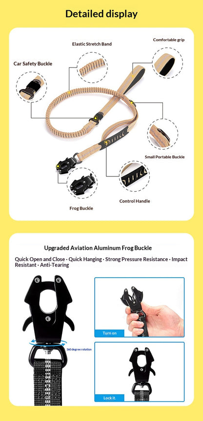 Multi-functional Pet Leash With A Frog Buckle