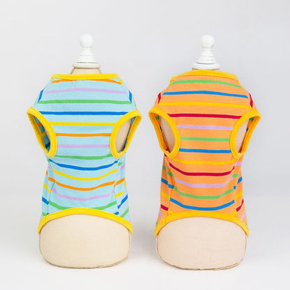 Pet Clothes Comfortable And Breathable Summer Leisure Printed Vest