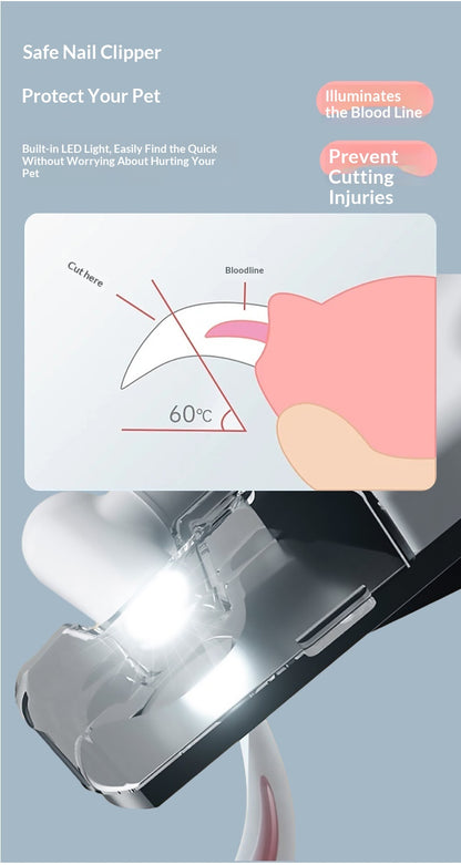 Rechargeable LED Pet Nail Clipper