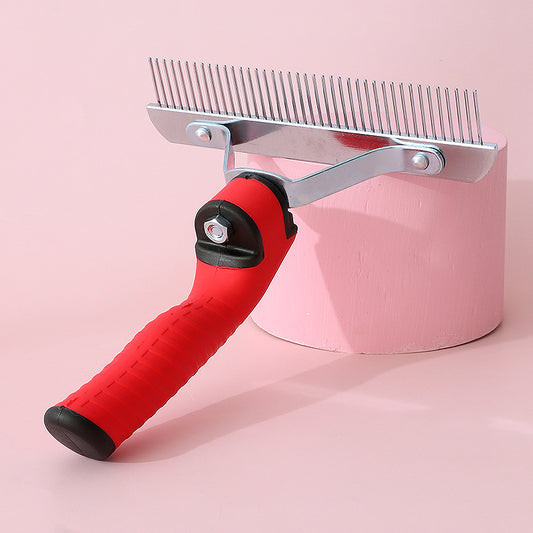 Pet Comb Extra-Large Rake Comb Grooming Brush Deshedding Tool Beauty Comb For Large Dogs Golden Retriever Husky German Shepherd