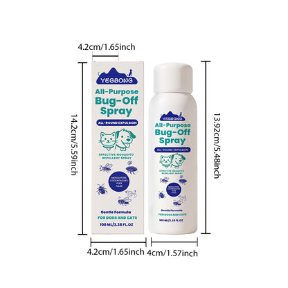 Pet Outdoor Protection Spray Gentle Formula To Care For Your Beloved Pet, Offering Convenient Grooming Suitable For Both Cats And Dogs.