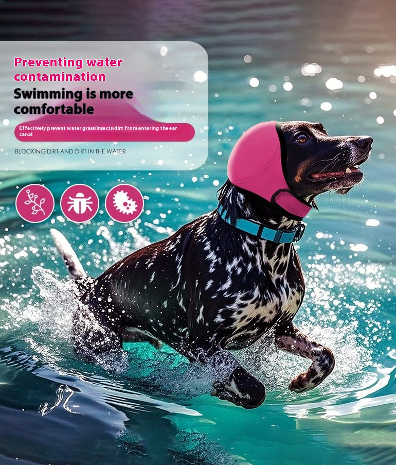 Dog Head Cover Lightning Protection Waterproof Summer Swimming Waterproof Earmuffs