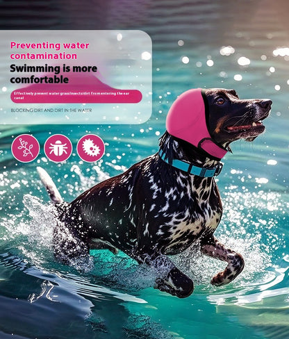 Dog Head Cover Lightning Protection Waterproof Summer Swimming Waterproof Earmuffs
