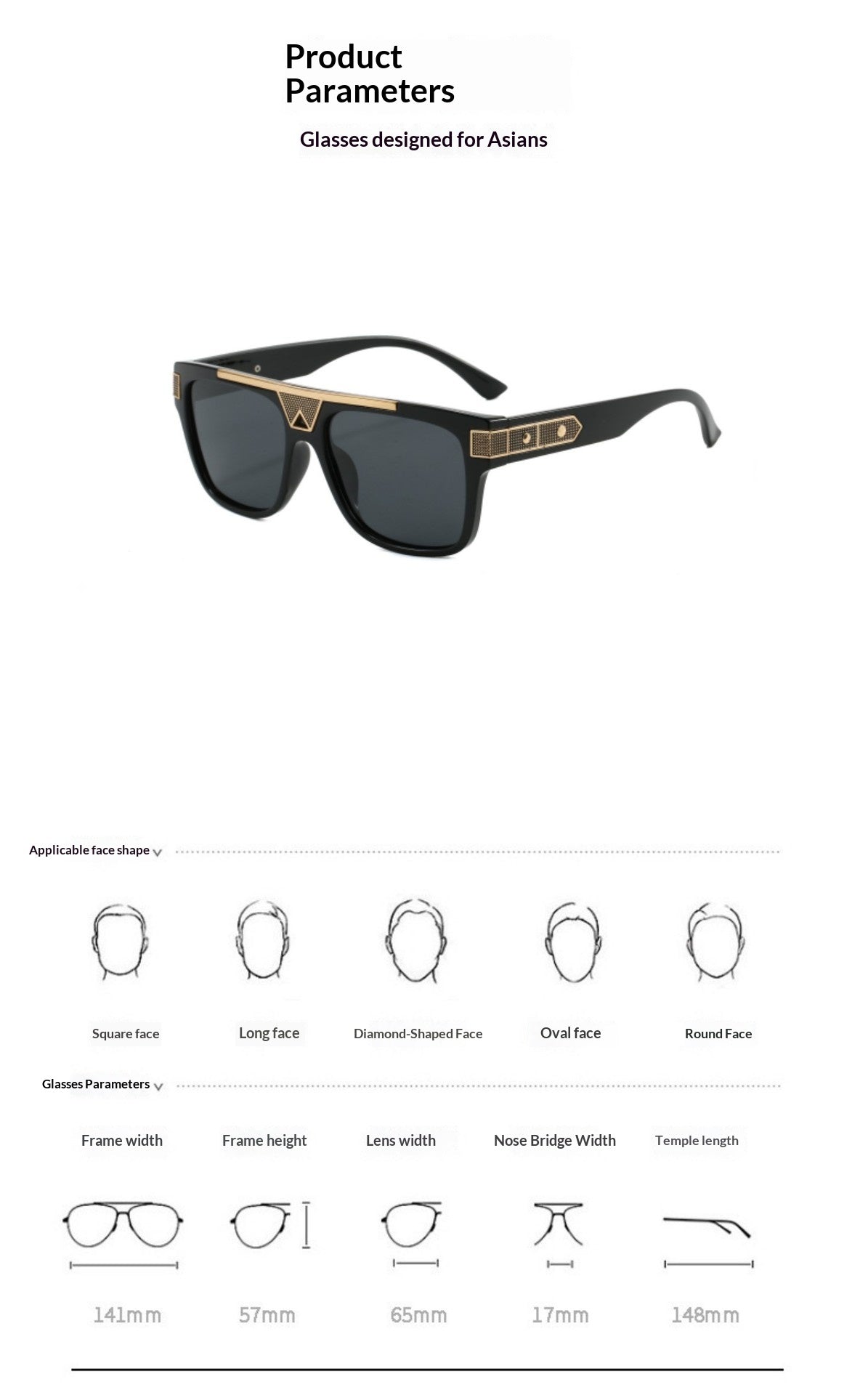 Oversized Frame Polarized Sunglasses That Slim The Face