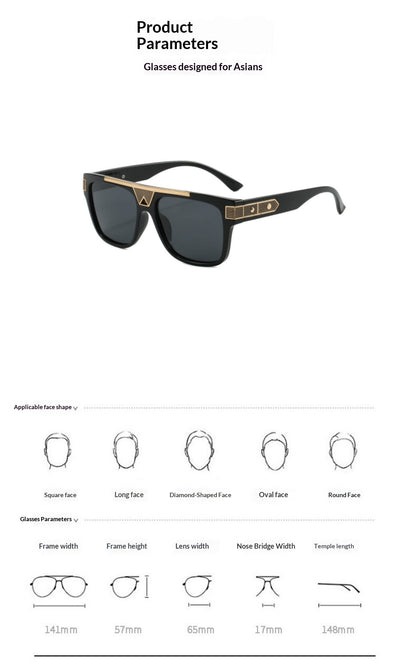 Oversized Frame Polarized Sunglasses That Slim The Face