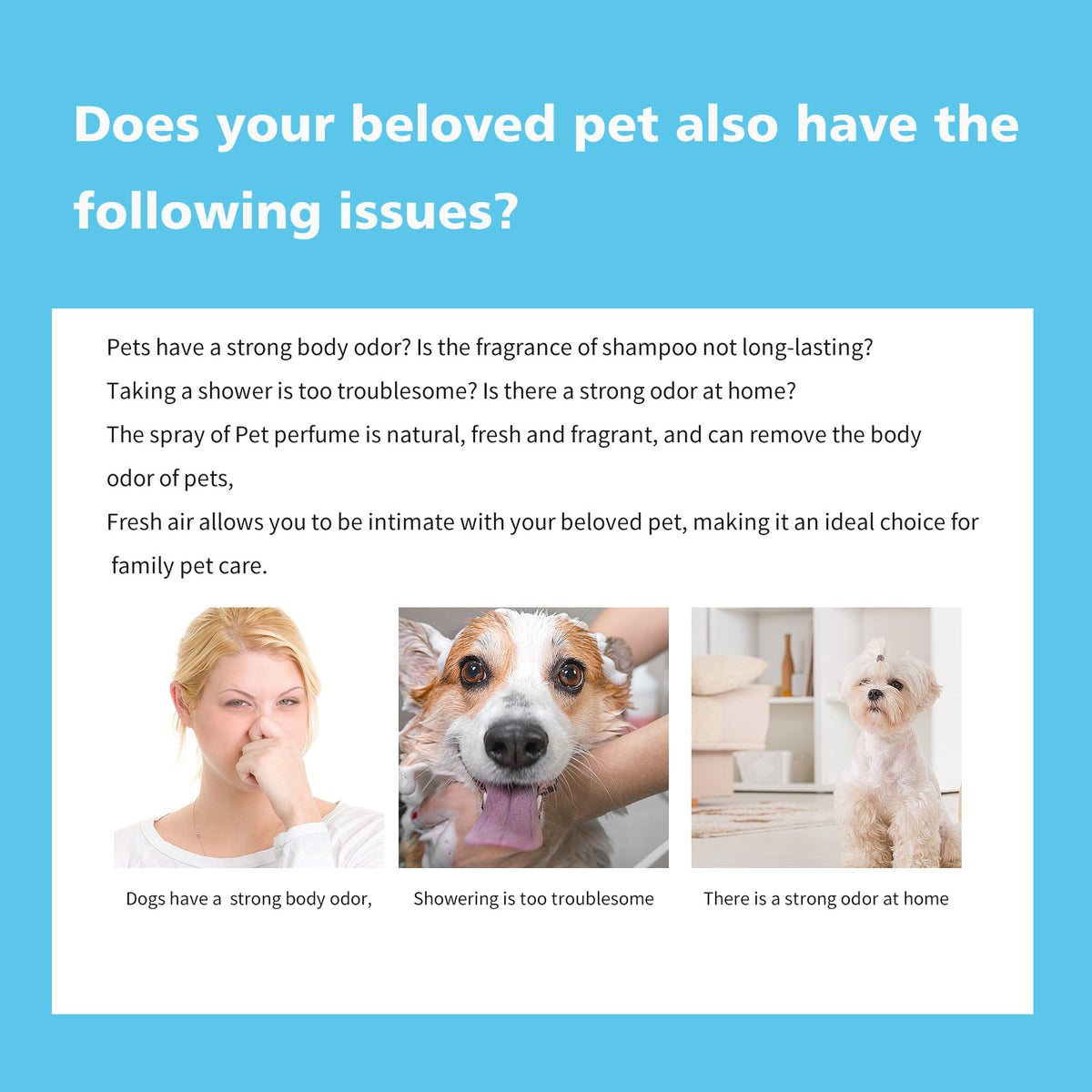 Deodorizing And Fragrant Pet Perfume For Cats And Dogs
