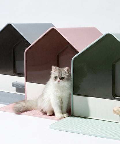 Drawer-style Fully Enclosed Cat Litter Box